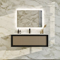 Eviva Nets 44 Inch Natural Oak And Black Vanity