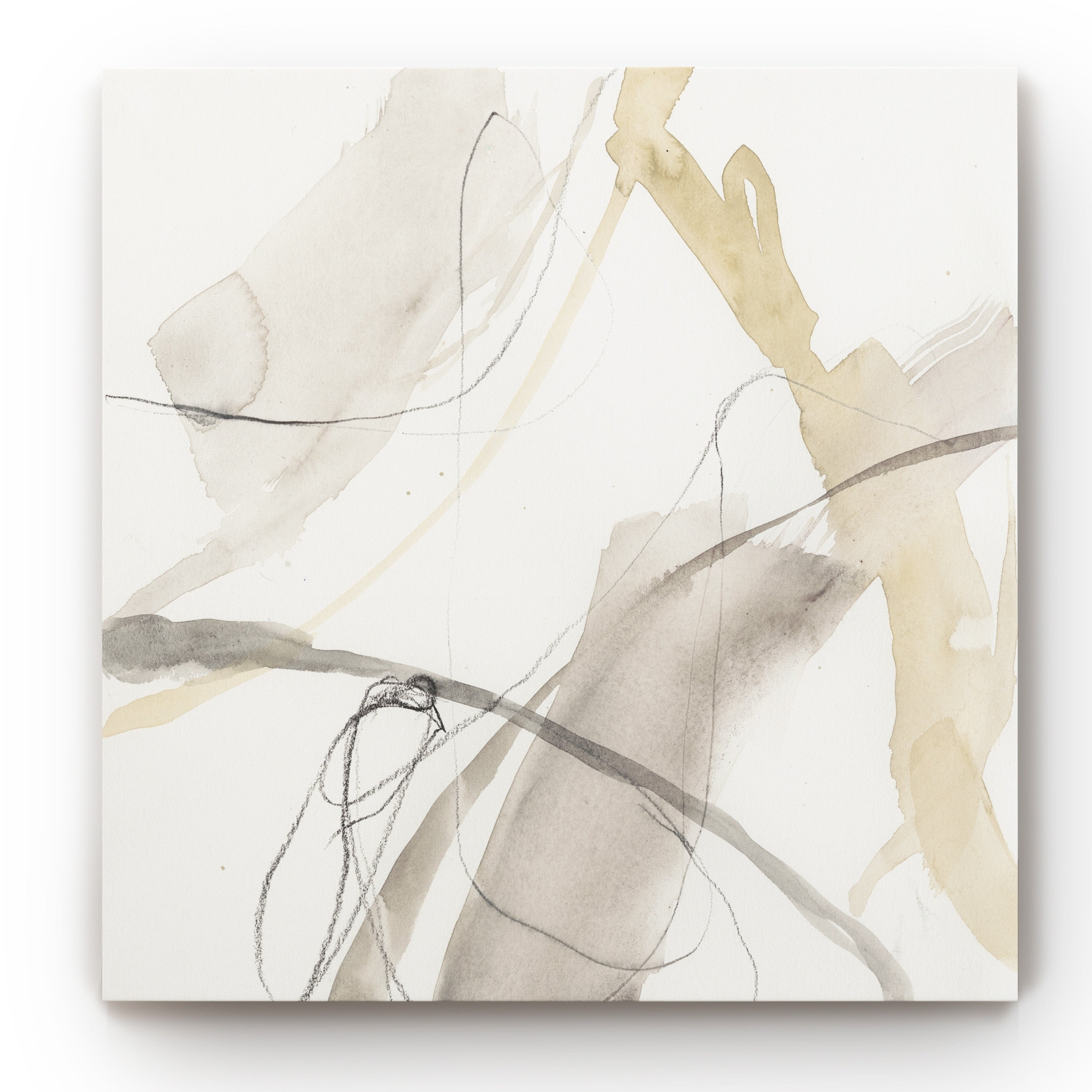 Neutral Momentum Ii Gallery Wrapped Canvas