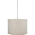 Nevylle Ivory Cotton 16 Inch Drum Pendant 12 H X 16 W X 16 D