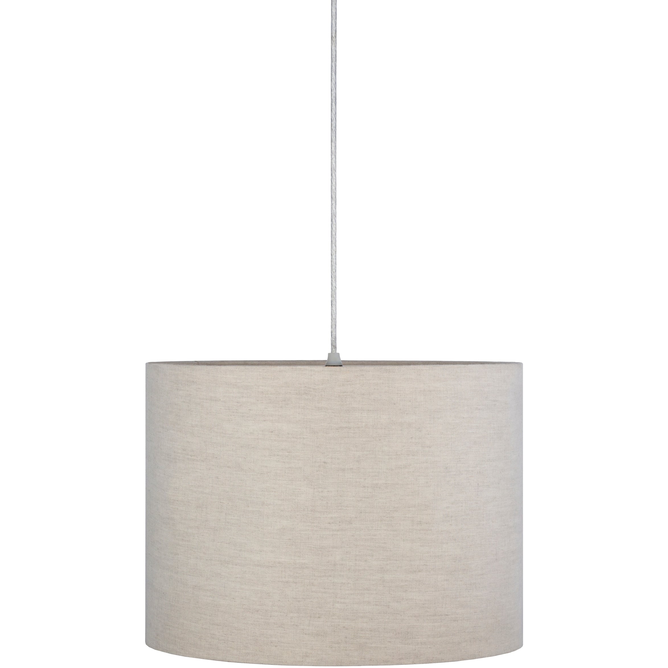 Nevylle Ivory Cotton 16 Inch Drum Pendant 12 H X 16 W X 16 D