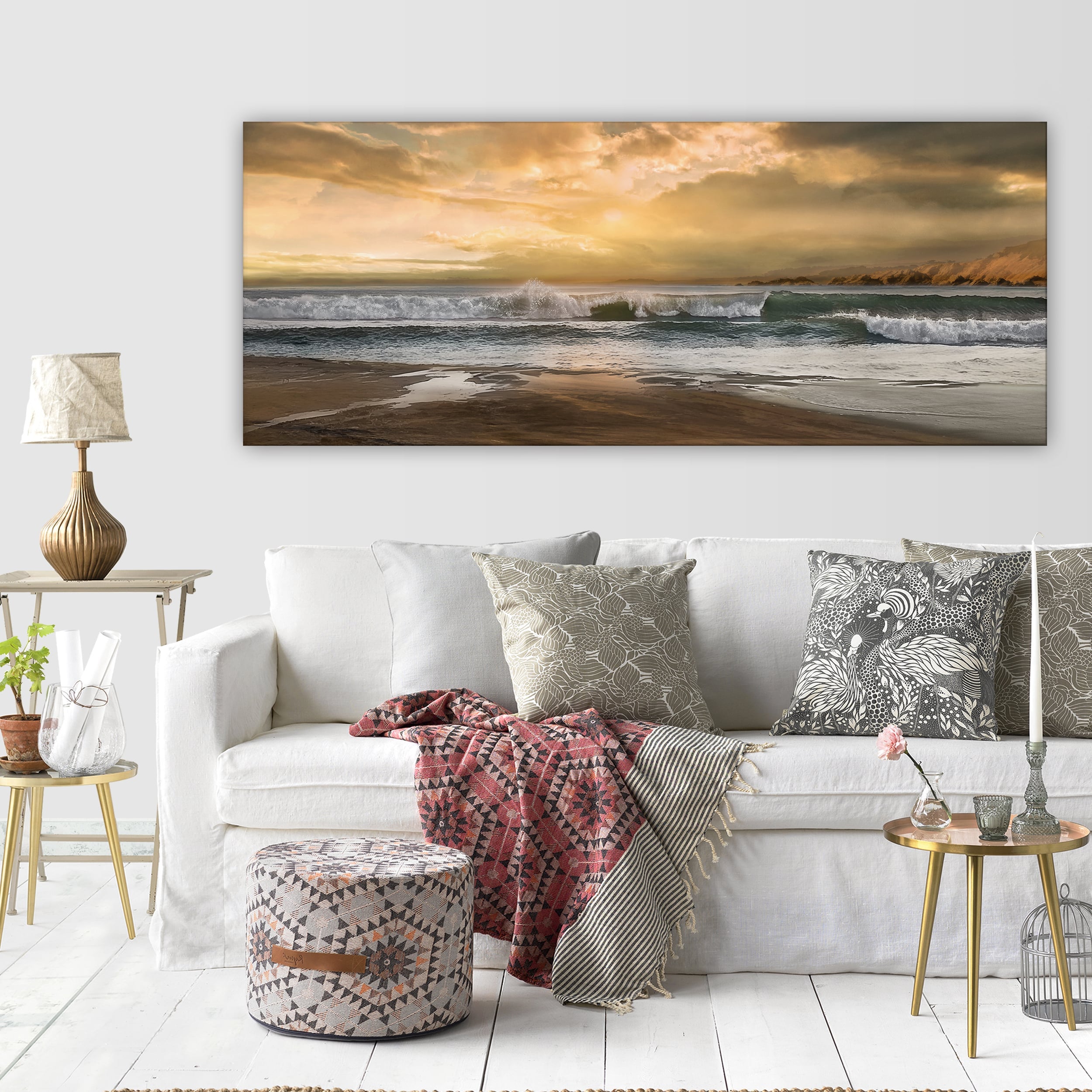 Wexford Home New Dawn Multicolored Gallery Wrapped Canvas Premium Artwork 3 Sizes Available