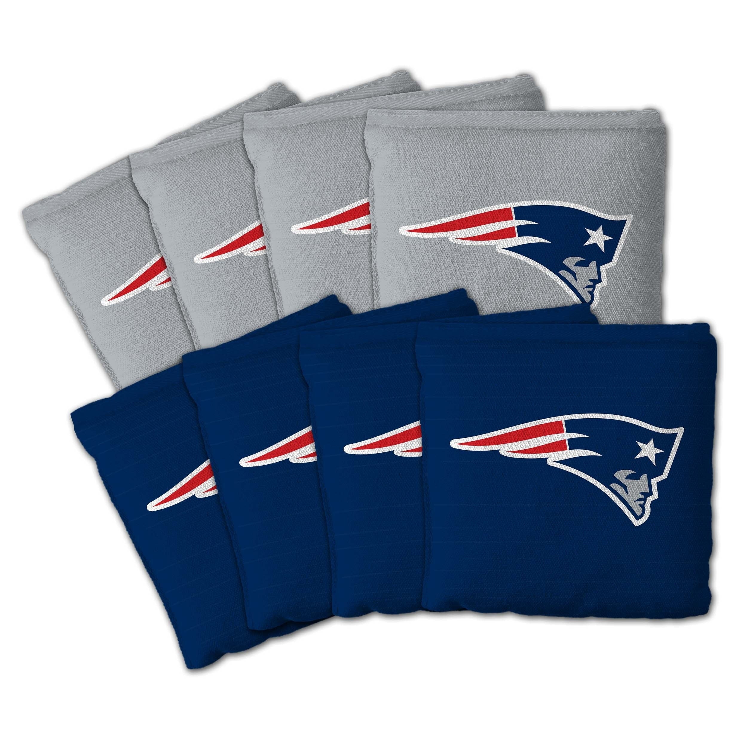 New England Patriots Nfl Dual Sided Pro Stop Slide Cornhole Bags