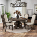 The Gray Barn New Lands Rustic Brown Solid Wood Round Dining Set