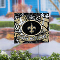 New Orleans Saints Yard Sign Happy Holidays 24 X 18