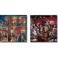 New Orleans Street Blue Smoke By Didier Lourenco 2 Piece Gallery Wrapped Canvas Giclee Art Set Ready To Hang