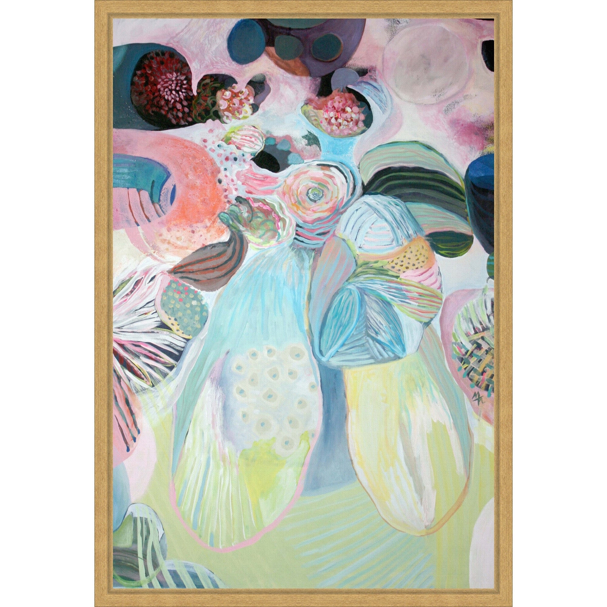 New Wings By Marina Nelson Framed Canvas Wall Art