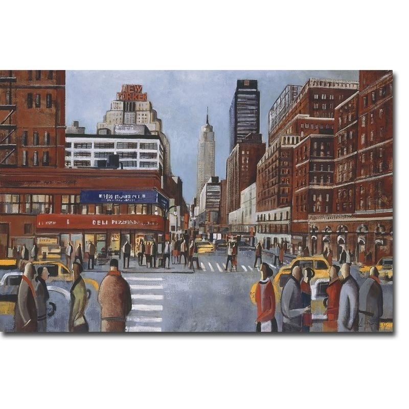 New York Avenue By Didier Lourenco Gallery Wrapped Canvas Giclee Art 24 In X 36 In Ready To Hang