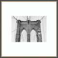 New York Bridge By Justine Milton Wood Framed Wall Art Print