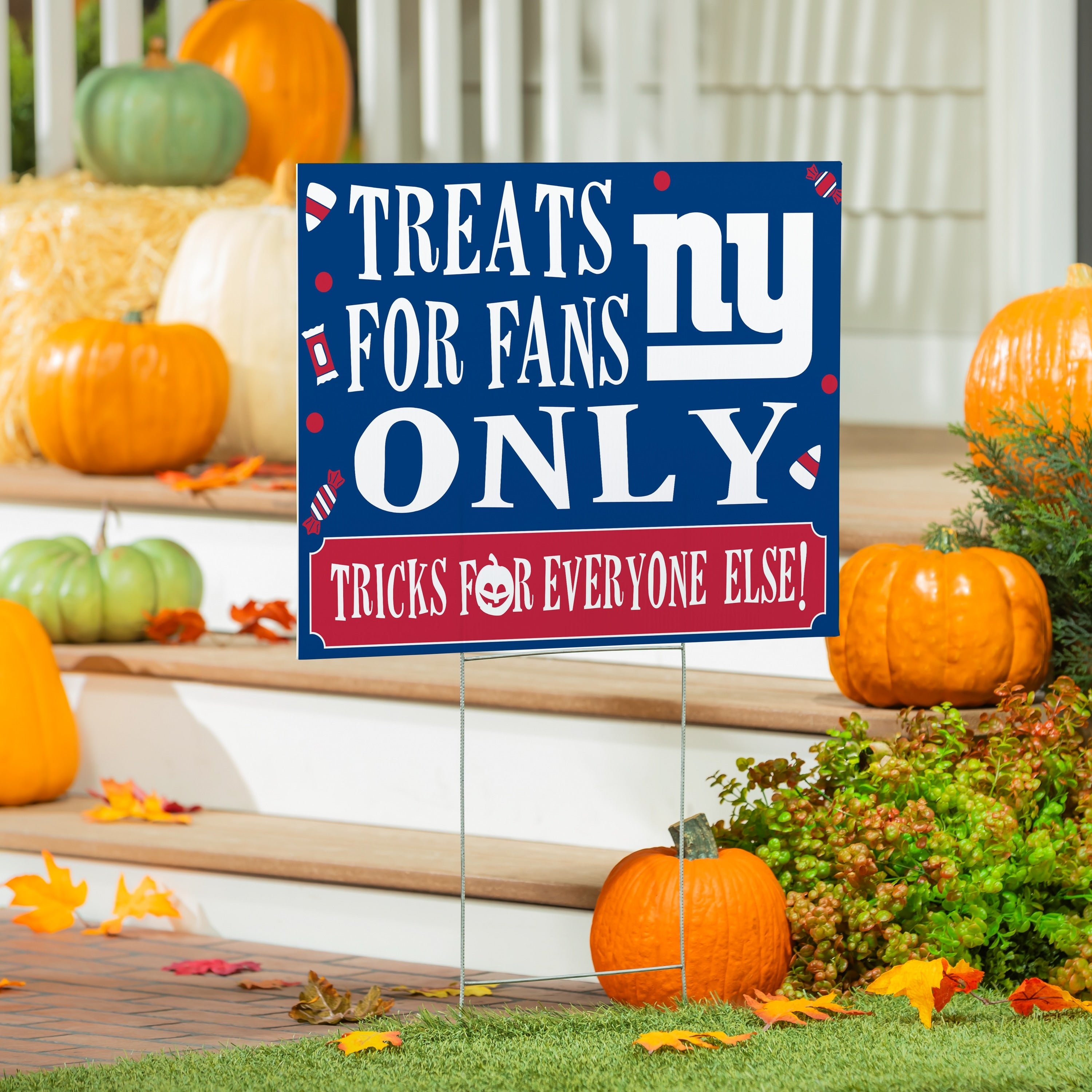 New York Giants Yard Sign Halloween Treats For Fans