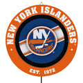 New York Islanders Led Metal Lit Wall Sign Decor