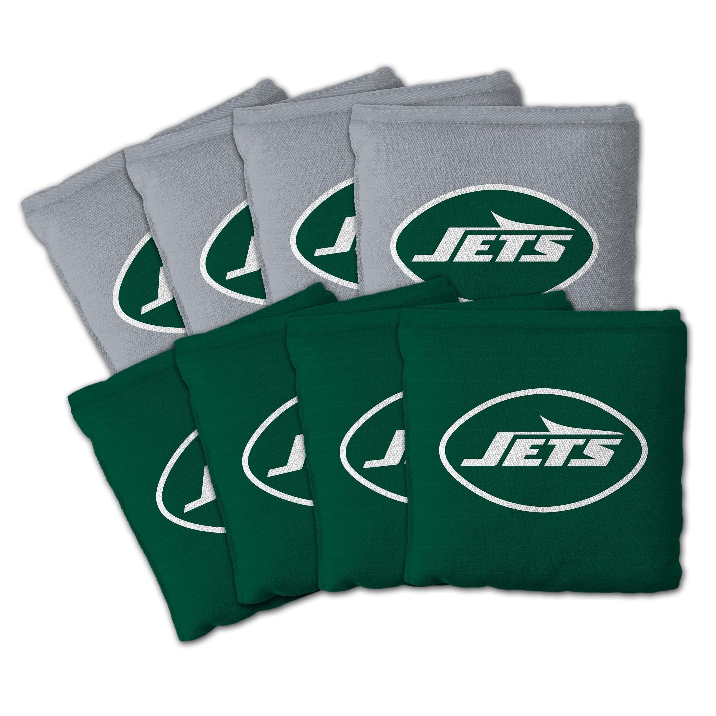 New York Jets Nfl Dual Sided Pro Stop Slide Cornhole Bags