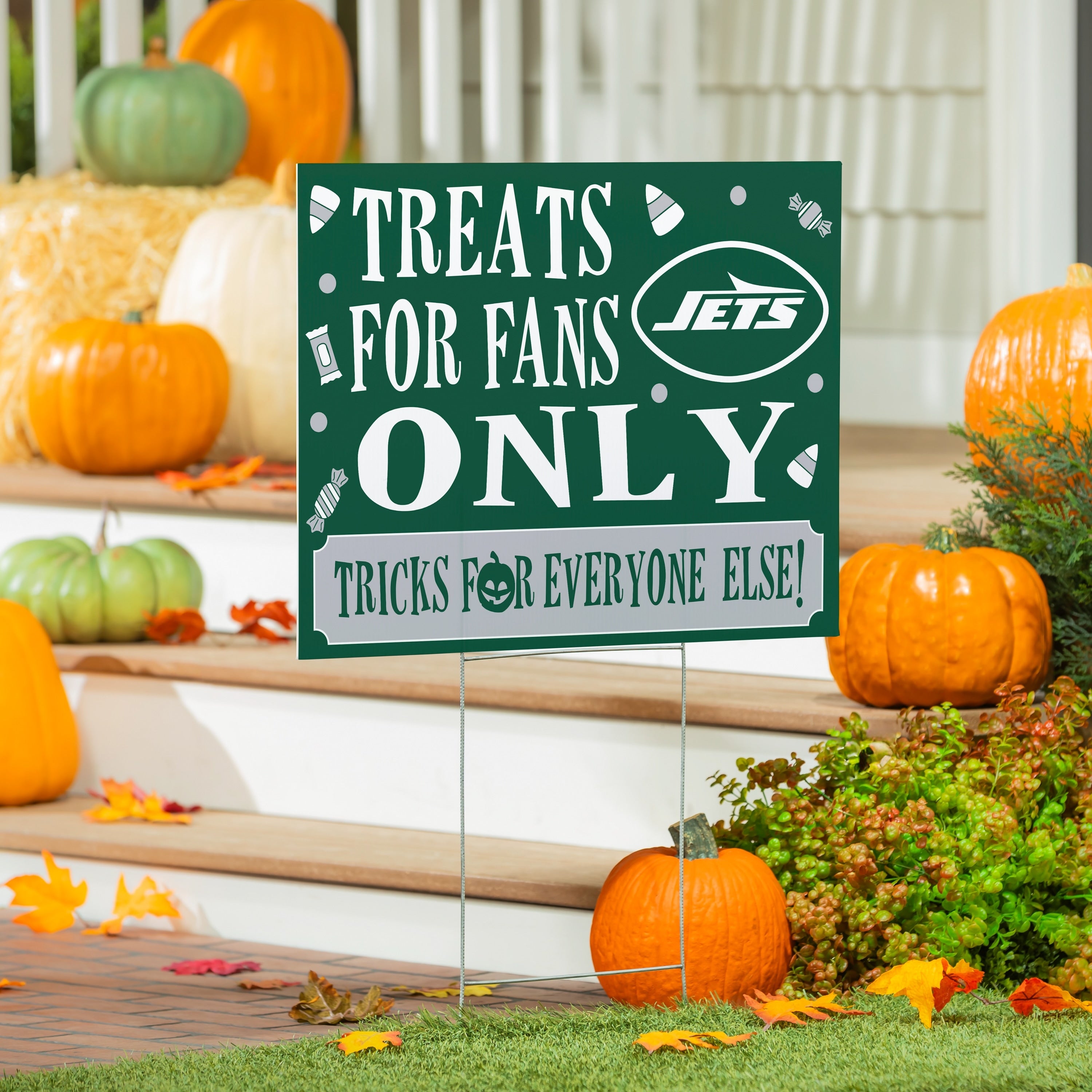 New York Jets Yard Sign Halloween Treats For Fans