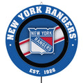 New York Rangers Led Metal Lit Wall Sign Decor
