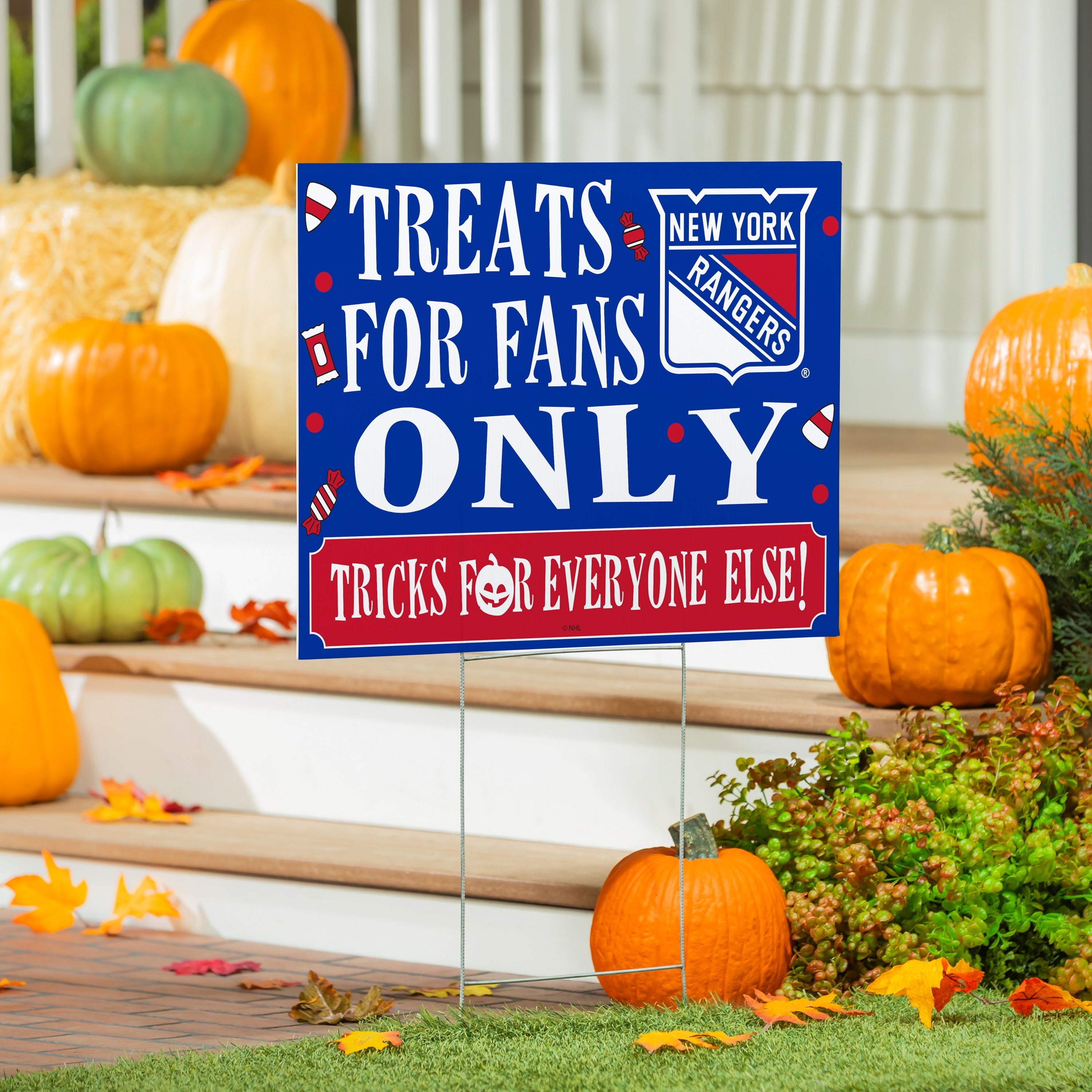 New York Rangers Yard Sign Halloween Treats For Fans