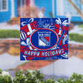 New York Rangers Yard Sign Happy Holidays 24 X 18