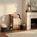 Butler Traditional Blanket Stand Dark Brown