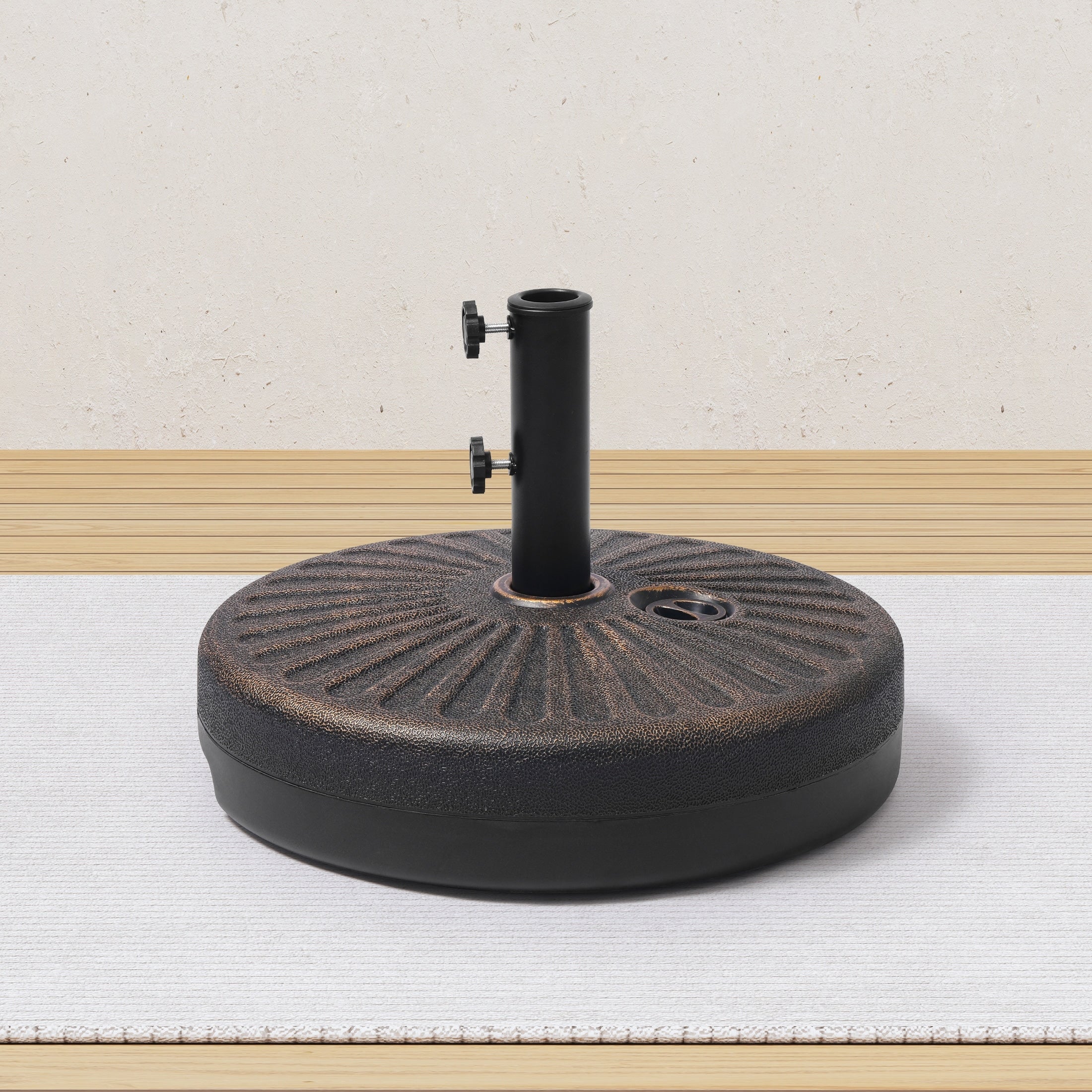 20 In. Round Hard Plastic Free Standing Umbrella Base