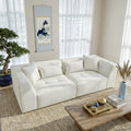 Newport Minimalist Boucle Sofa With Soft Cushions And Chic Design