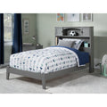 Newport Twin Xl Traditional Bed In Atlantic Grey