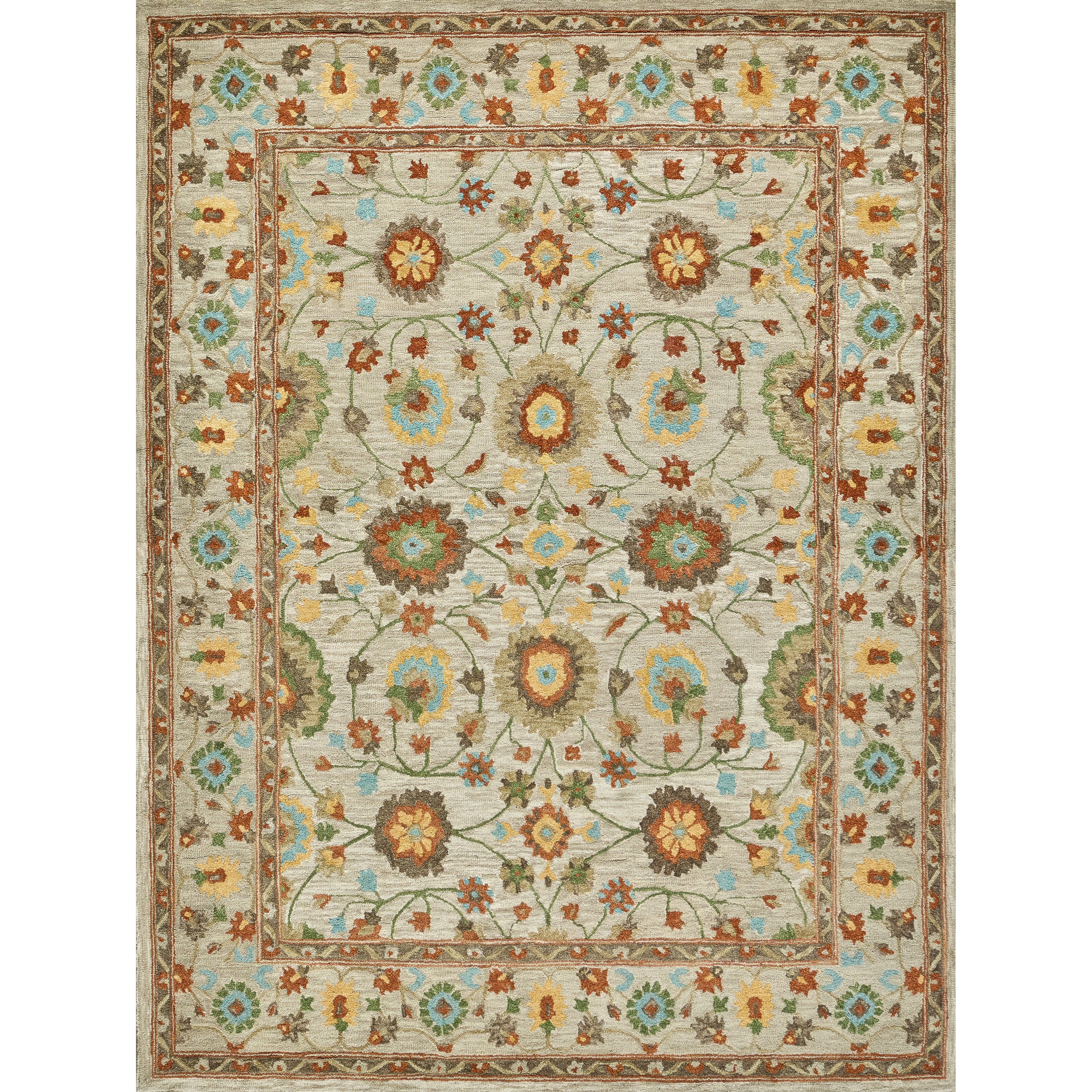 Newport Hand Tufted New Zealand Wool Beige Area Rug