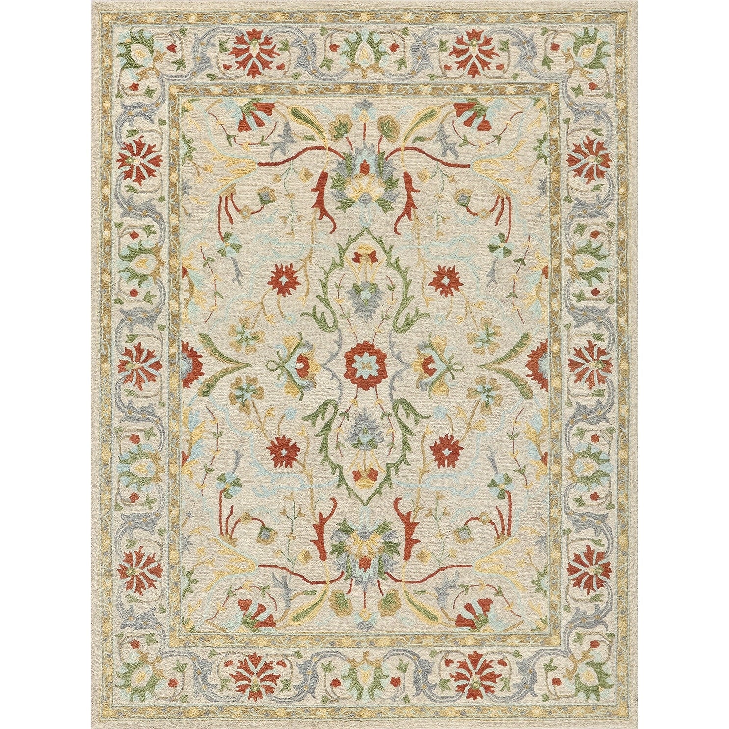 Newport Hand Tufted New Zealand Wool Beige Area Rug