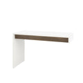 Nexera Liber T Reversible Desk Panel White And Walnut