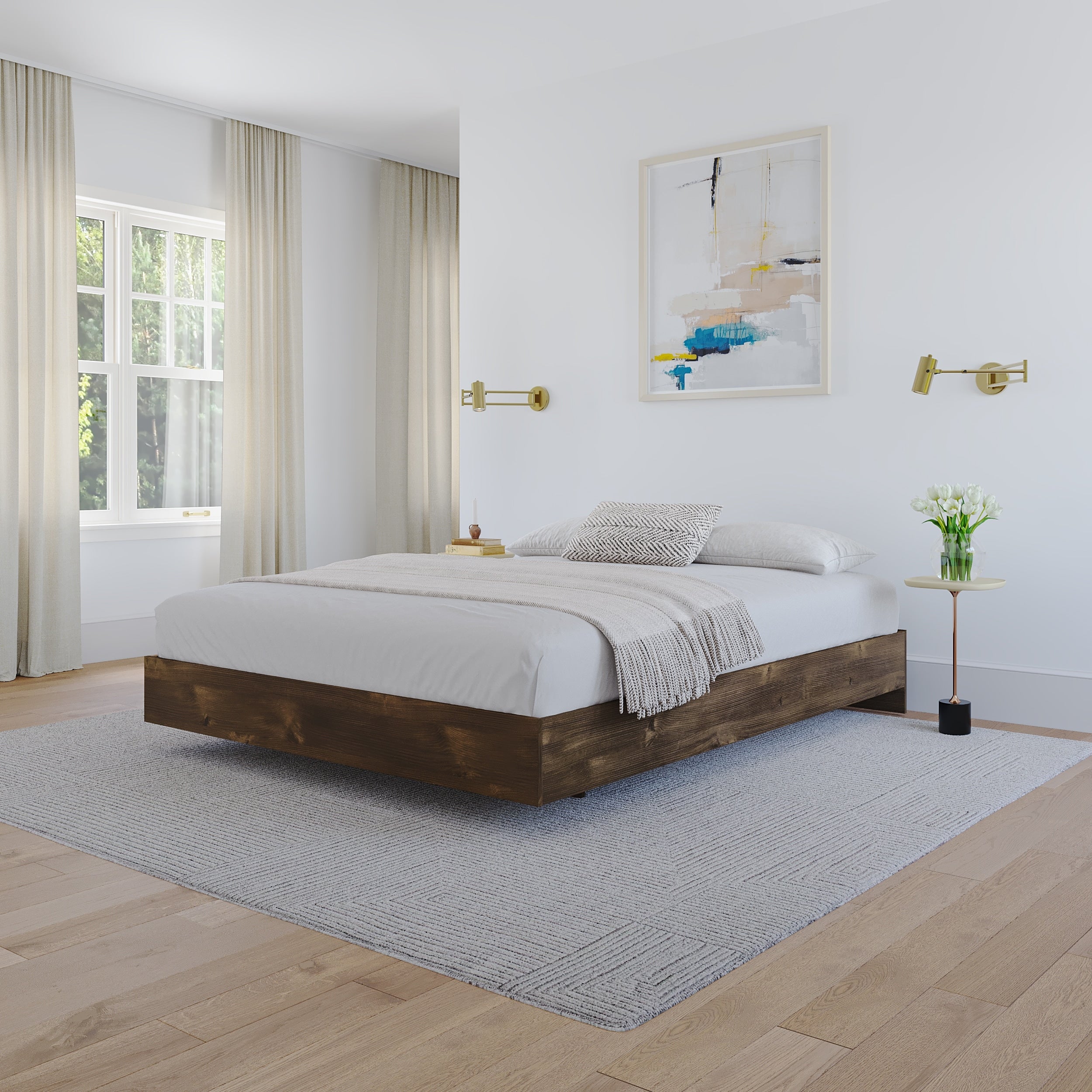 Nexera Nocce Platform Bed Truffle