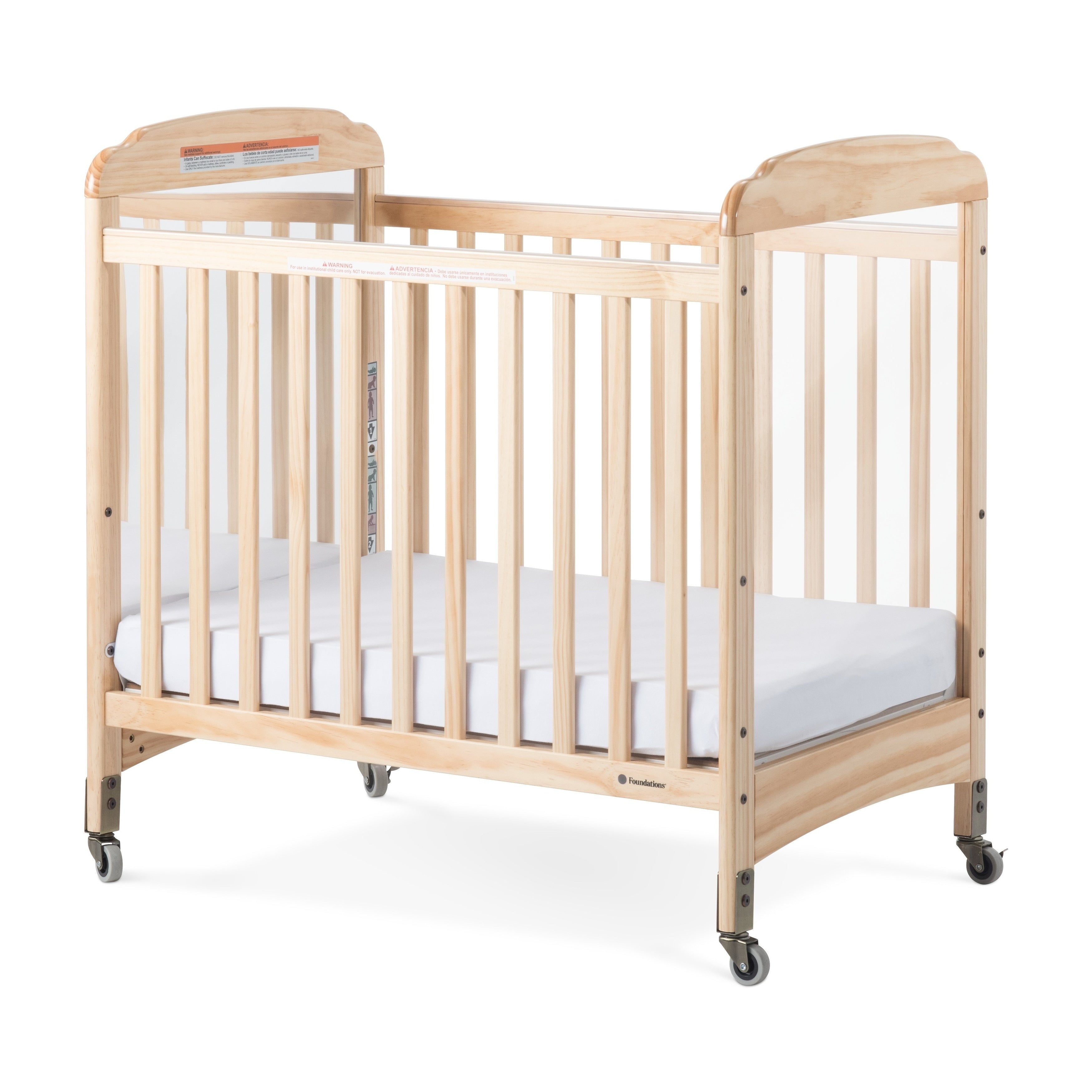 Next Gen Serenity Fixed Side Compact Mirror Crib Natural