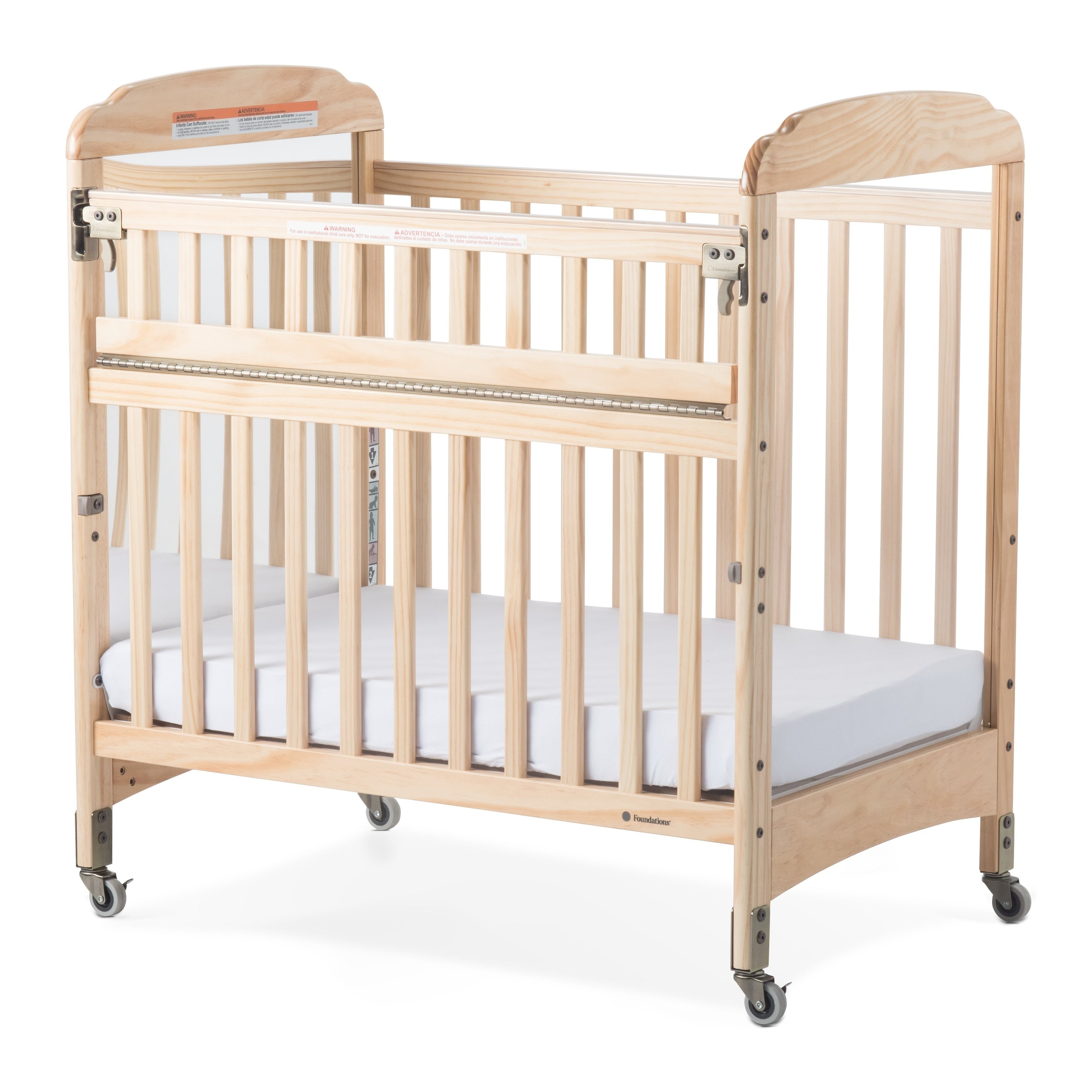 Next Gen Serenity Safereach Compact Mirror Crib Natural