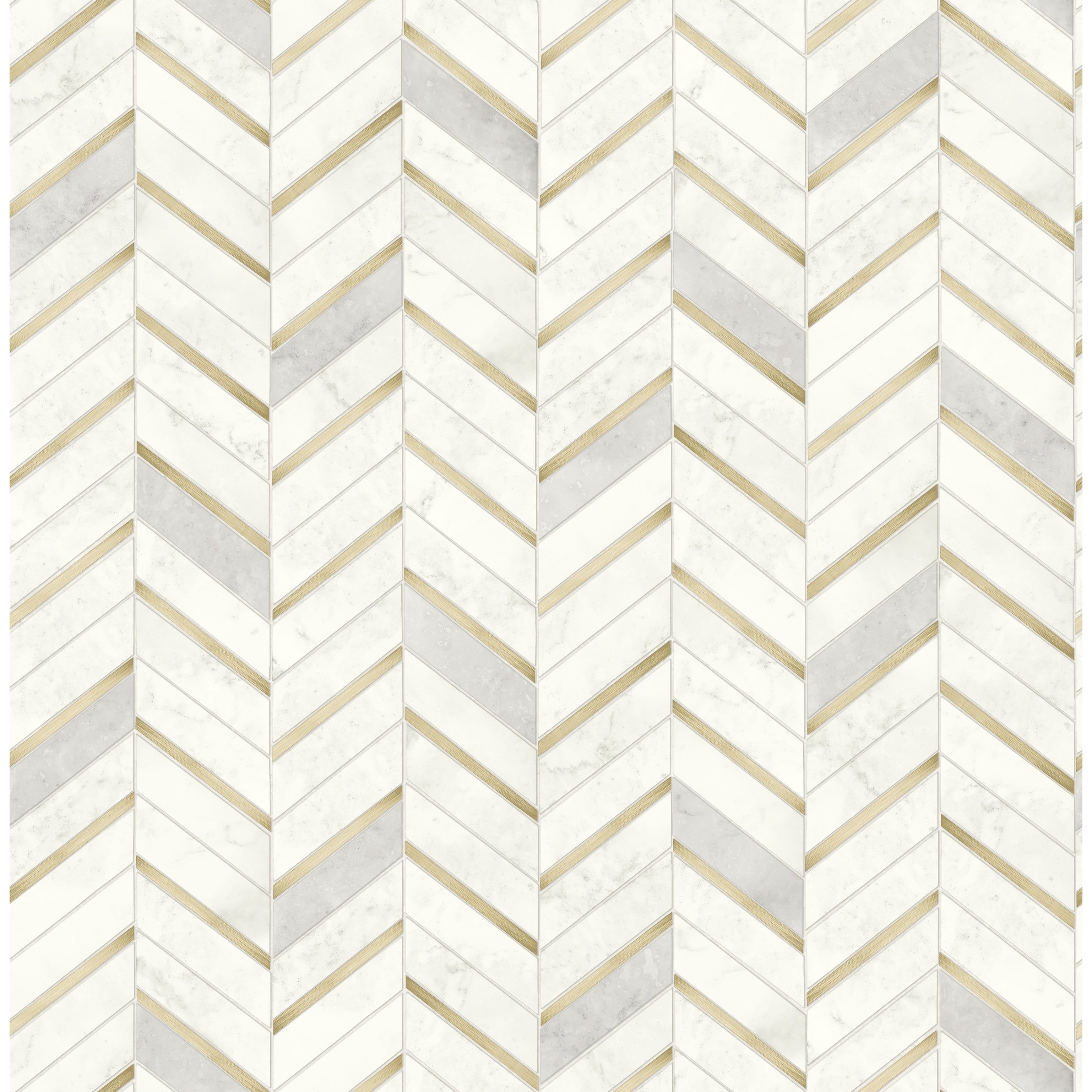 Nextwall Chevron Marble Tile Peel And Stick Wallpaper