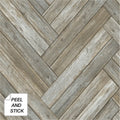 Nextwall Chevron Wood Peel And Stick Removable Wallpaper 20.5 In. W X 18 Ft. L