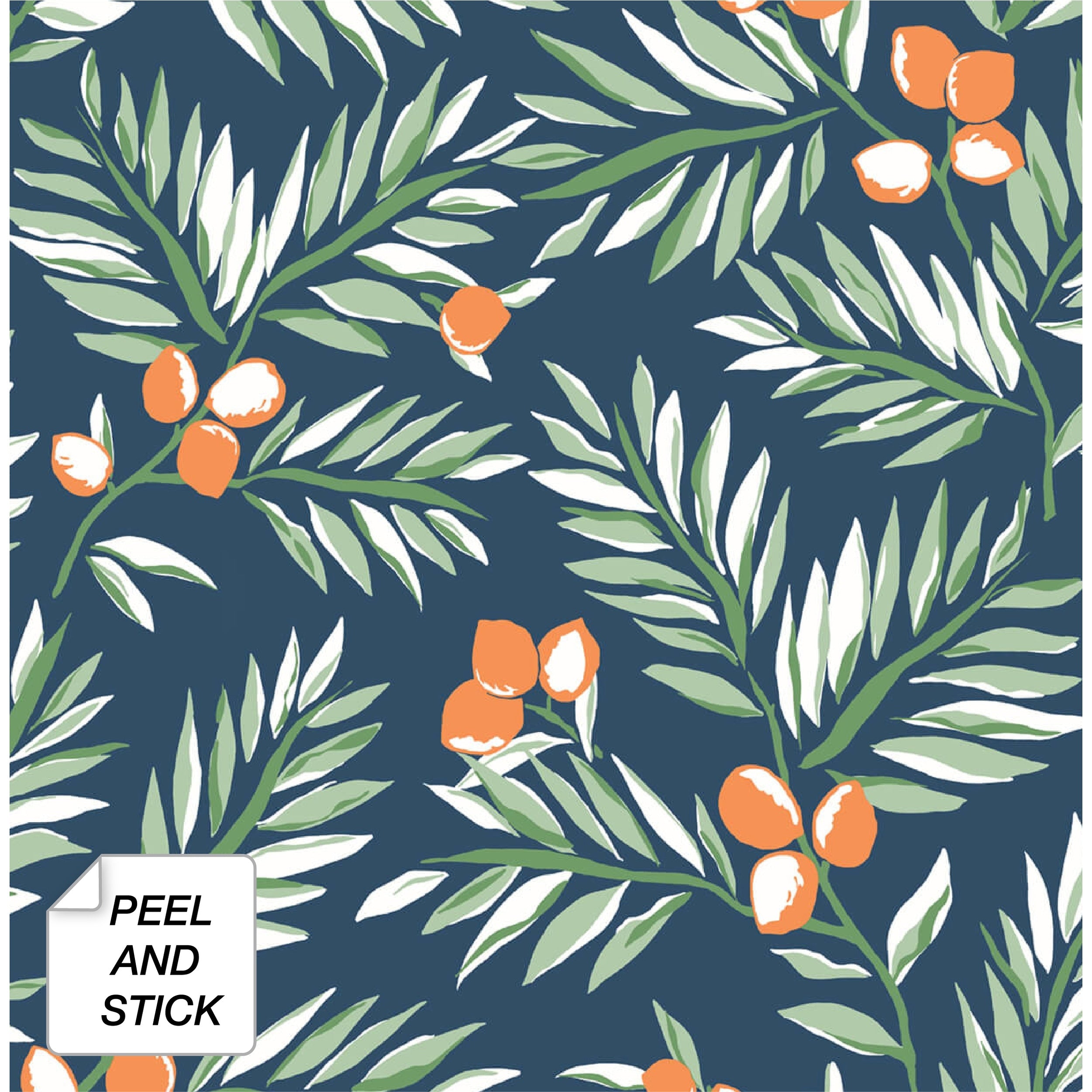Nextwall Lemon Branch Peel And Stick Removable Wallpaper 20.5 In. W X 18 Ft. L