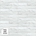 Nextwall Faux Limestone Brick Peel And Stick Removable Wallpaper 20.5 In. W X 18 Ft. L