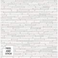 Nextwall Faux Mosaic Strip Tile Peel And Stick Wallpaper