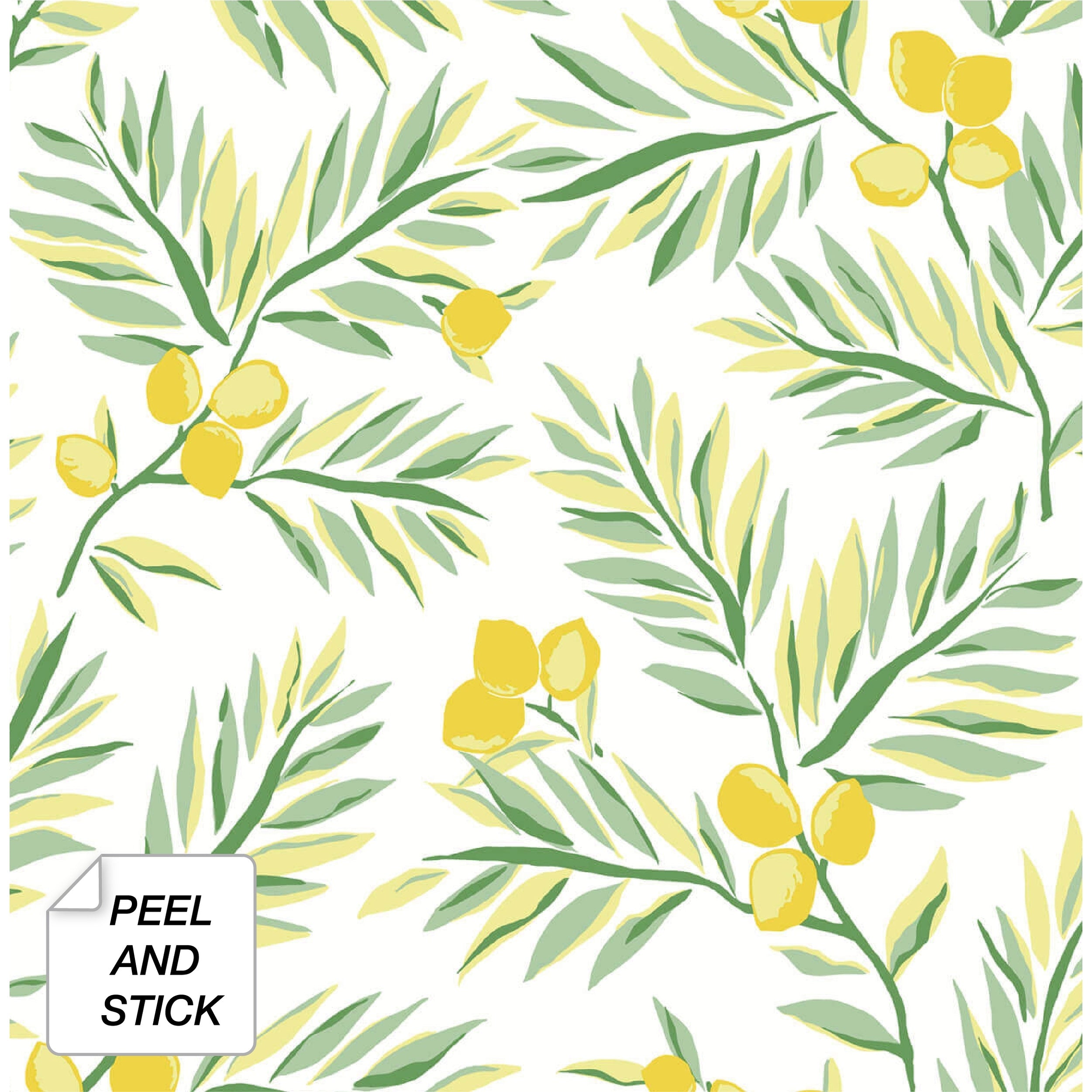 Nextwall Lemon Branch Peel And Stick Removable Wallpaper 20.5 In. W X 18 Ft. L