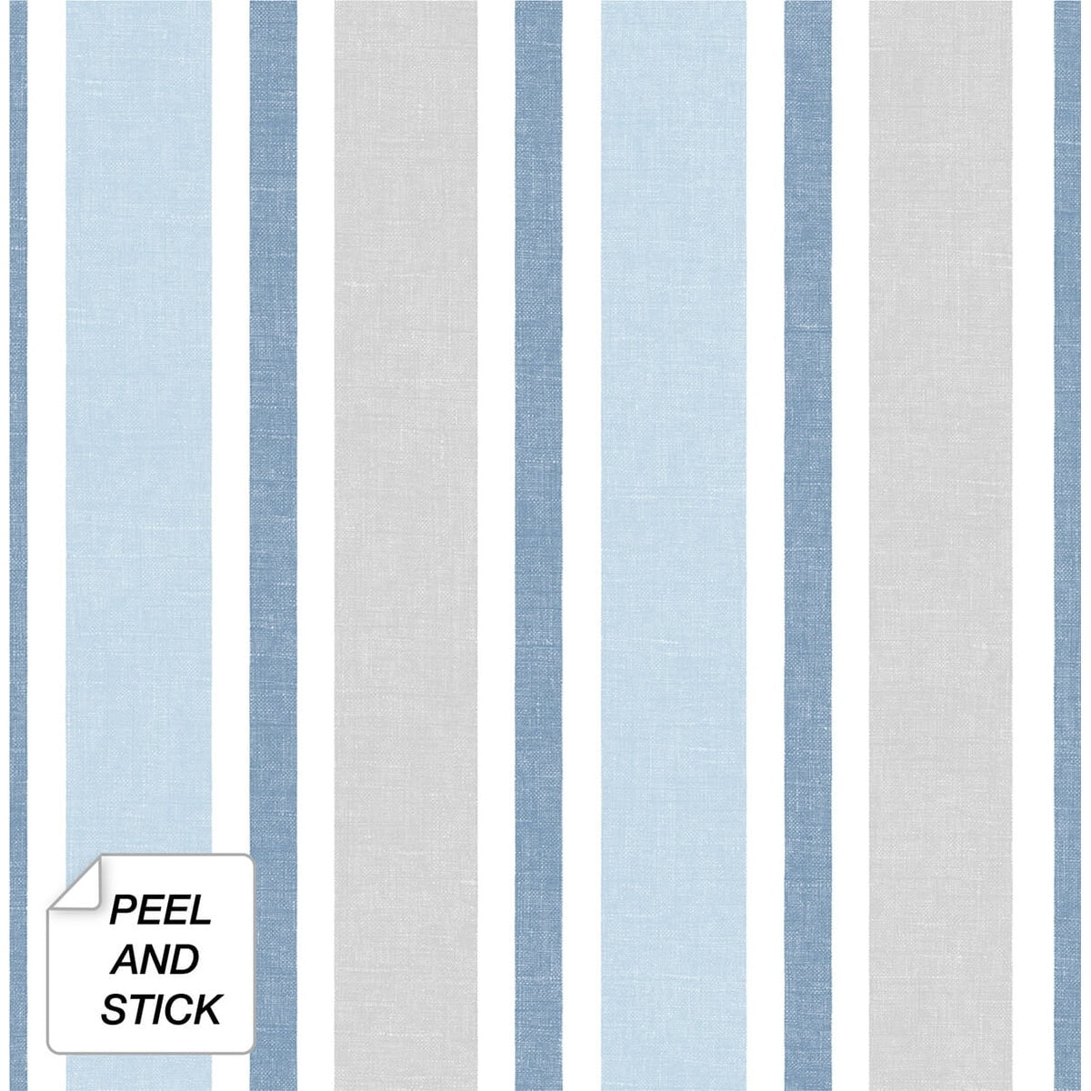 Nextwall Linen Cut Stripe Peel And Stick Wallpaper 20.5 In. W X 18 Ft. L