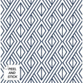 Nextwall Navy Diamond Geometric Peel And Stick Removable Wallpaper 20.5 In. W X 18 Ft. L
