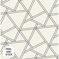 Nextwall Railroad Geometric Peel And Stick Removable Wallpaper 20.5 In. W X 18 Ft. L