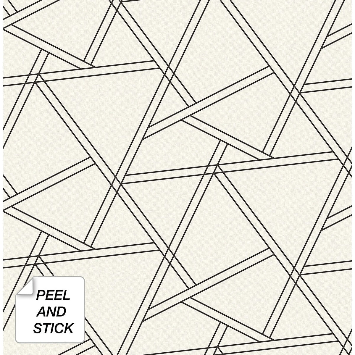 Nextwall Railroad Geometric Peel And Stick Removable Wallpaper 20.5 In. W X 18 Ft. L