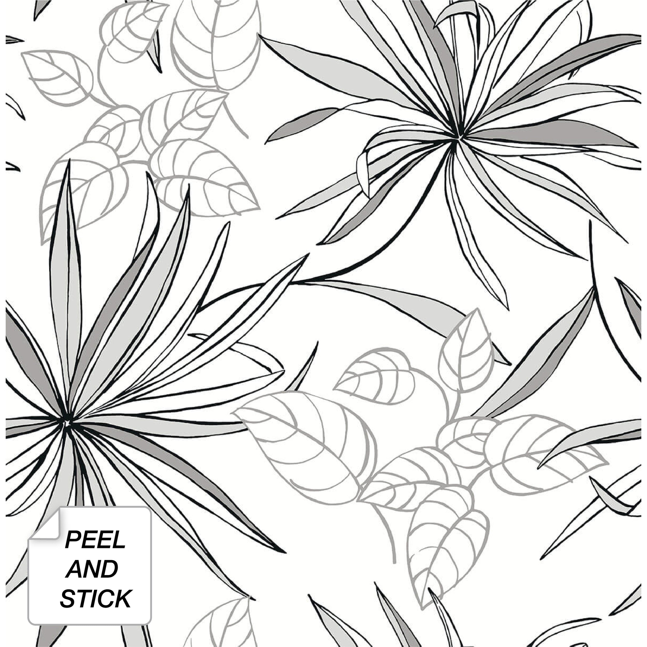 Nextwall Spider Plants Peel And Stick Removable Wallpaper