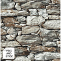 Nextwall Stone Wall Peel And Stick Removable Wallpaper 20.5 In. W X 18 Ft. L