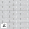 Nextwall Subway Tile Peel And Stick Removable Wallpaper 20.5 In. W X 18 Ft. L