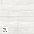 Nextwall Teak Plank Peel And Stick Unpasted Wallpaper