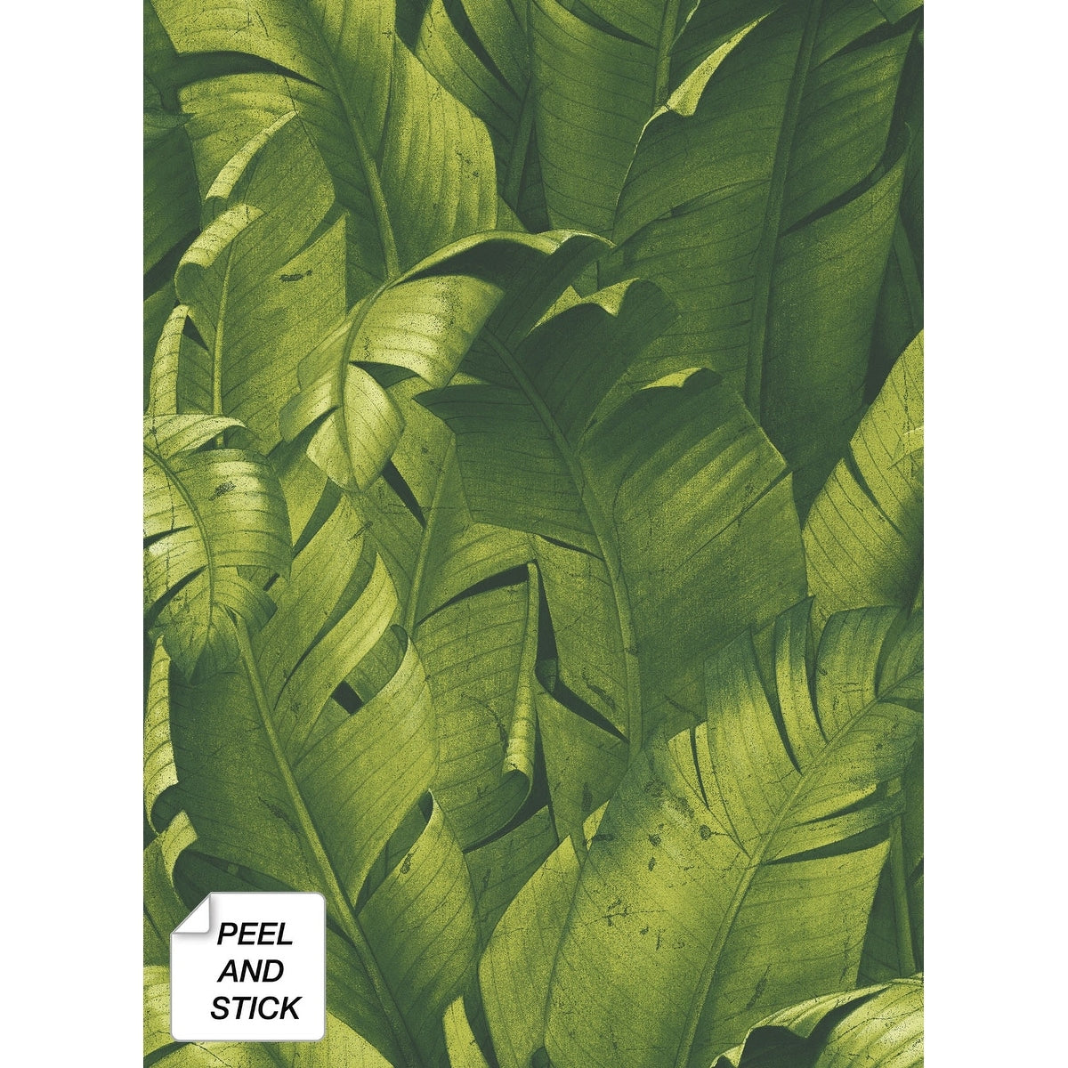 Nextwall Tropical Banana Leaves Peel And Stick Removable Wallpaper 20.5 In. W X 18 Ft. L