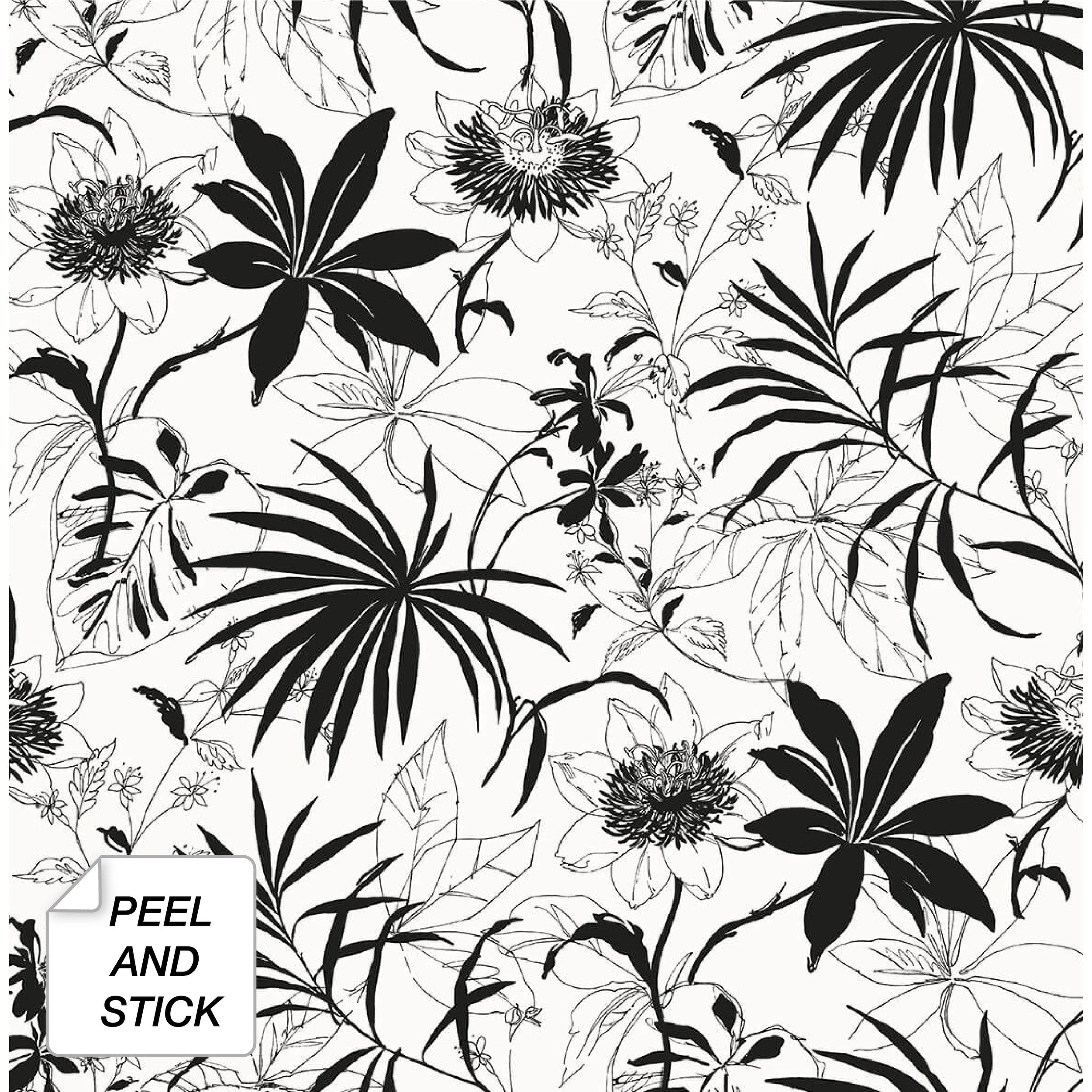 Nextwall Tropical Garden Peel And Stick Removable Wallpaper 20.5 In. W X 18 Ft. L