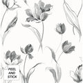 Nextwall Tulip Toss Floral Peel And Stick Wallpaper 20.5 In. W X 18 Ft. L