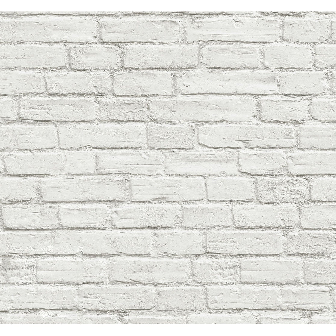 Nextwall Vintage White Brick Peel And Stick Removable Wallpaper 20.5 In. W X 18 Ft. L