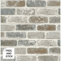 Nextwall Washed Brick Peel And Stick Removable Wallpaper 20.5 In. W X 18 Ft. L