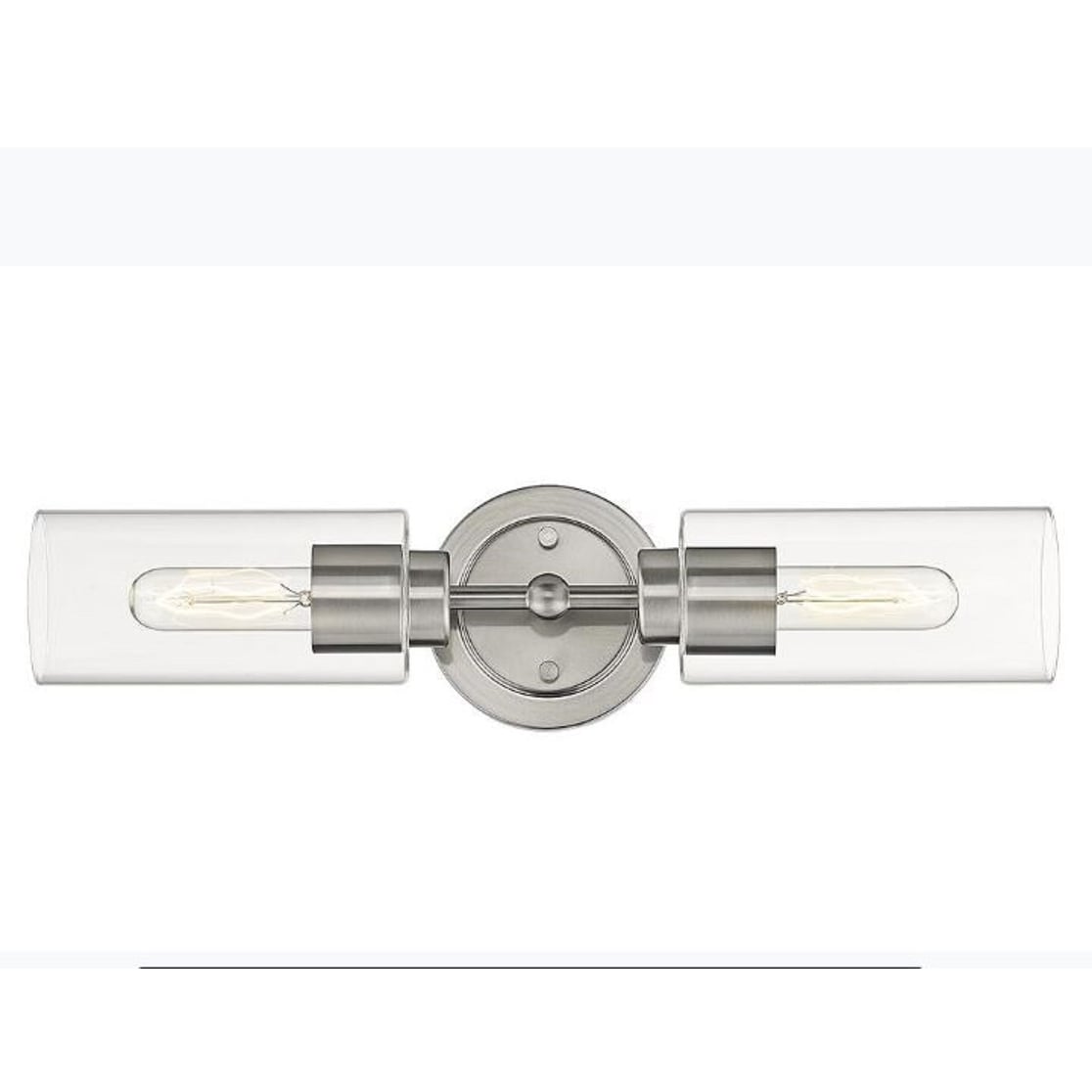 Nickel 2Light Sconce Vanity Modern Light