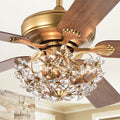 Nickoe Aged Gold 52 Inch 5 Blade Ceiling Fan